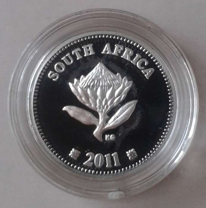 2011 Maritime History (Van Der Stel) proof silver 2 1/2c in pouch incl.certificate