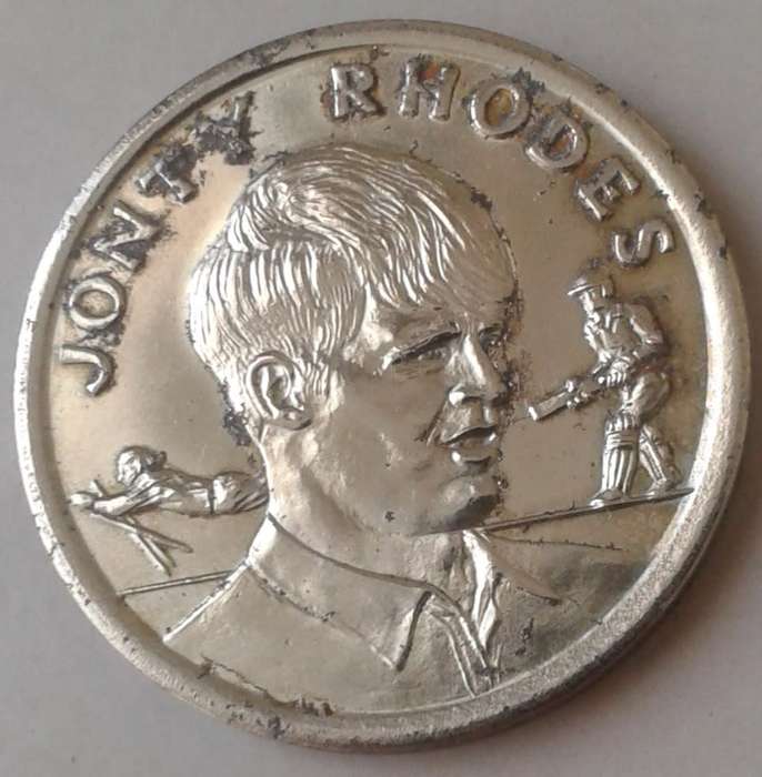1992 Shoprite and Checkers cricket medal (Jonty Rhodes).