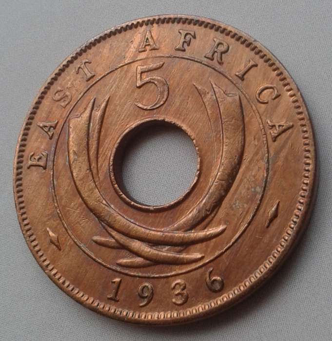 High grade 1936 East Africa 5c
