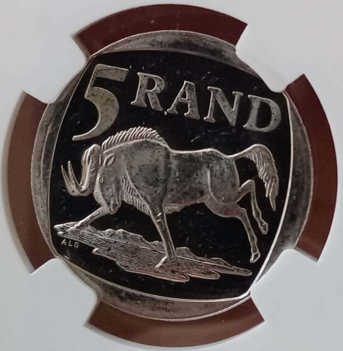 Scarcer grade 2000 Mandela R5 NGC graded PF62 Ultra Cameo (only 38)