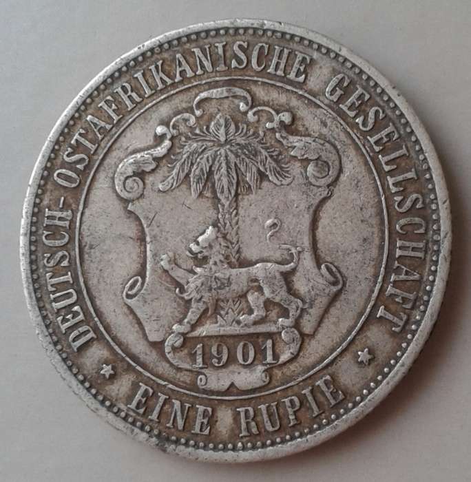 Nice 1901 German East Africa silver Rupie