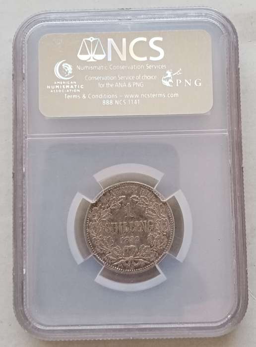 1892 ZAR Kruger silver shilling NCS XF Details