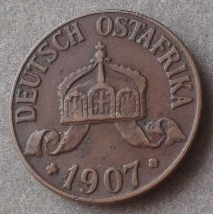 1907 German East Africa 1 Heller