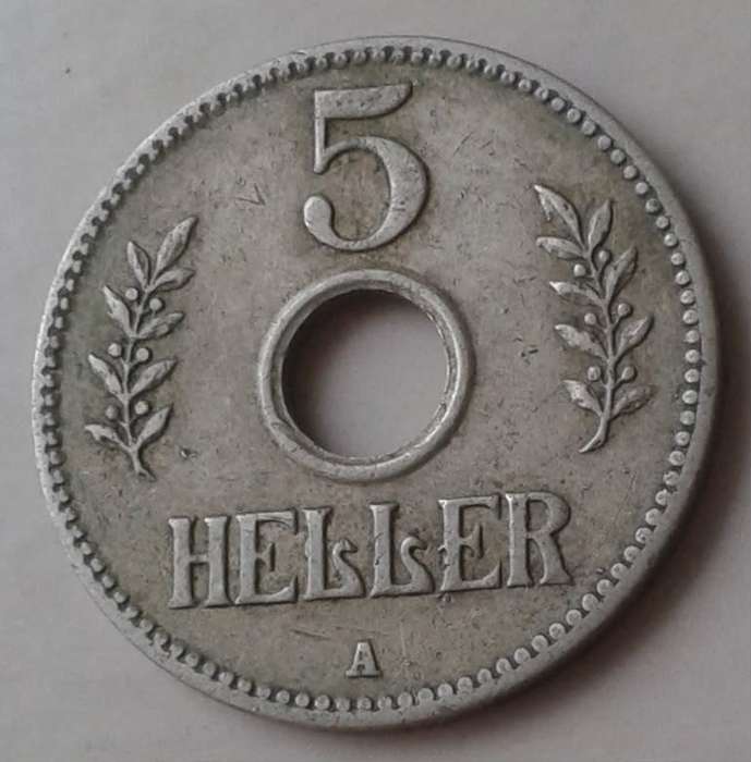 1913 A German East Africa 5 Heller