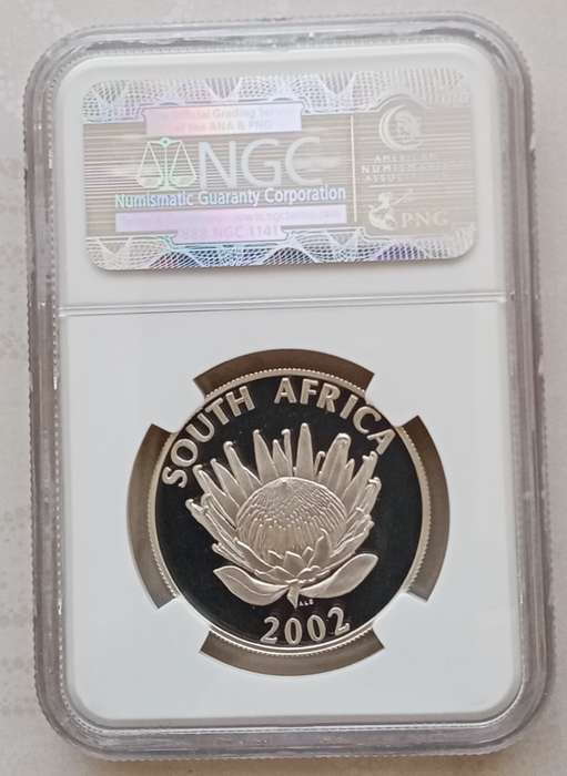 2002 JHB World Summit proof silver R1 NGC PF69 Ultra Cameo (High grade)