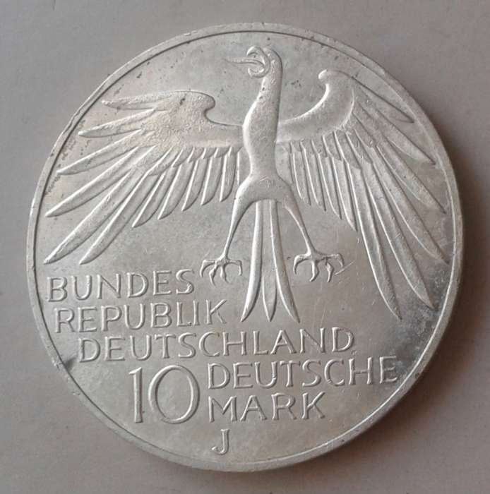 1972 German silver 10 Mark (Olympic Games)