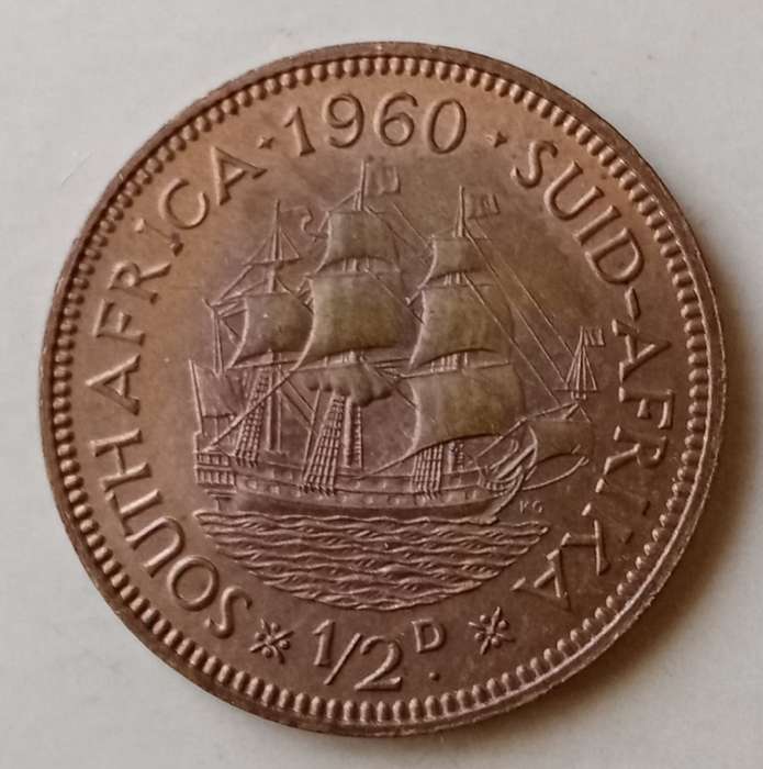1960 Union uncirculated 1/2 Penny.