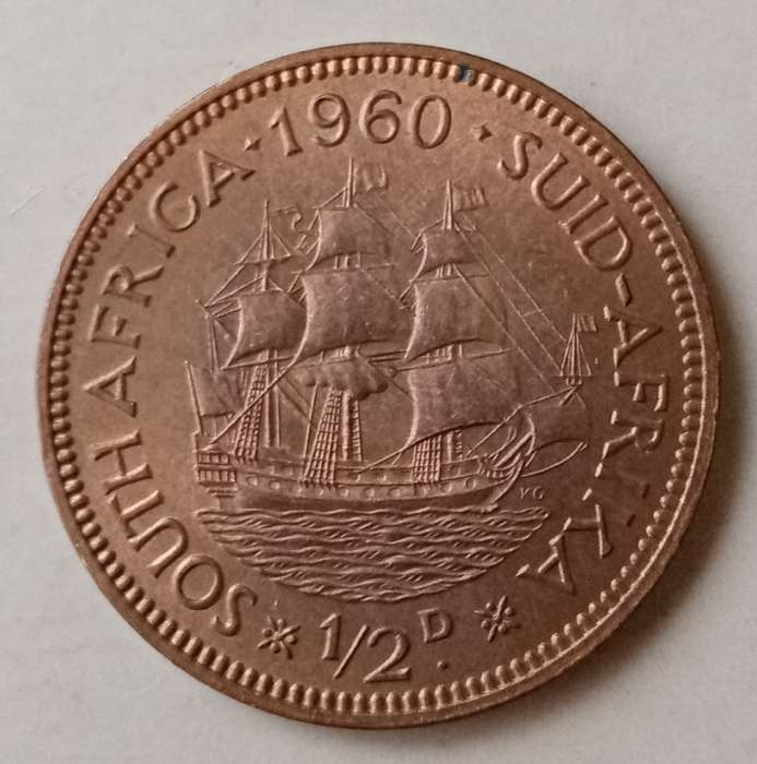 Nice 1960 Union uncirculated 1/2 Penny.
