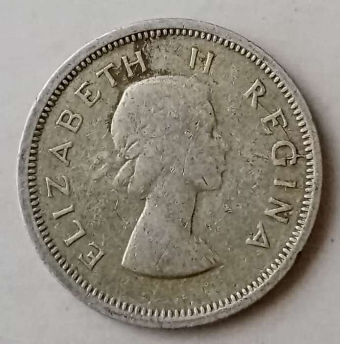 1957 Union silver sixpence..