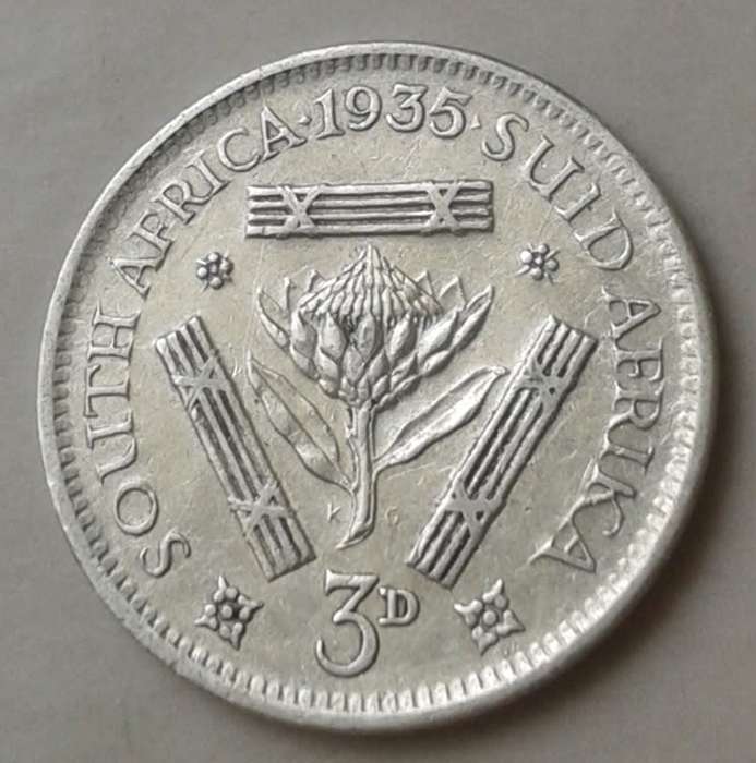 1935 Union silver tickey in VF