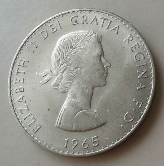 1965 Churchill nickel crown.