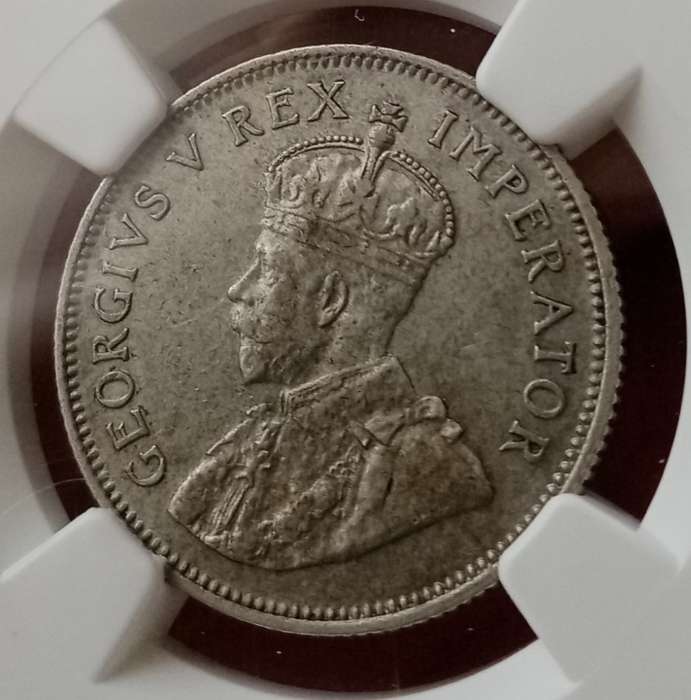 Nice 1936 union silver shilling NGC XF45