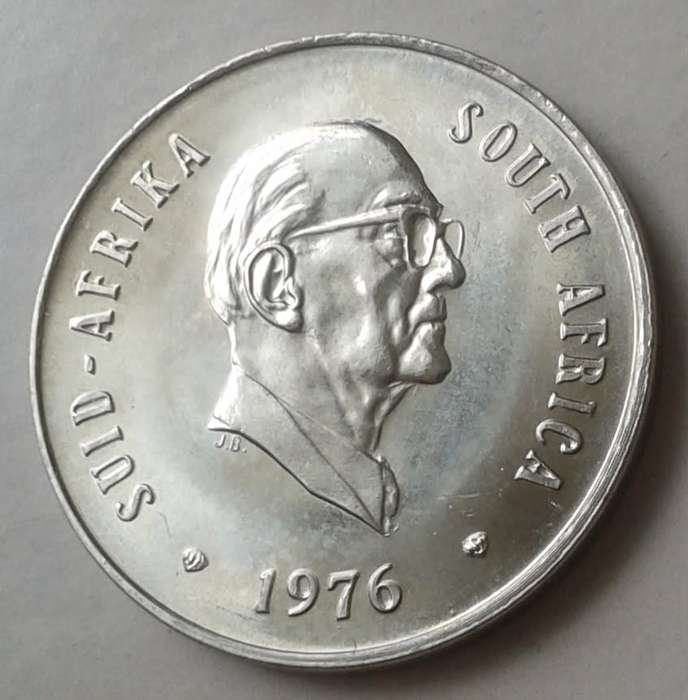 1976 Uncirculated nickel 20c (Pres.Fouche)
