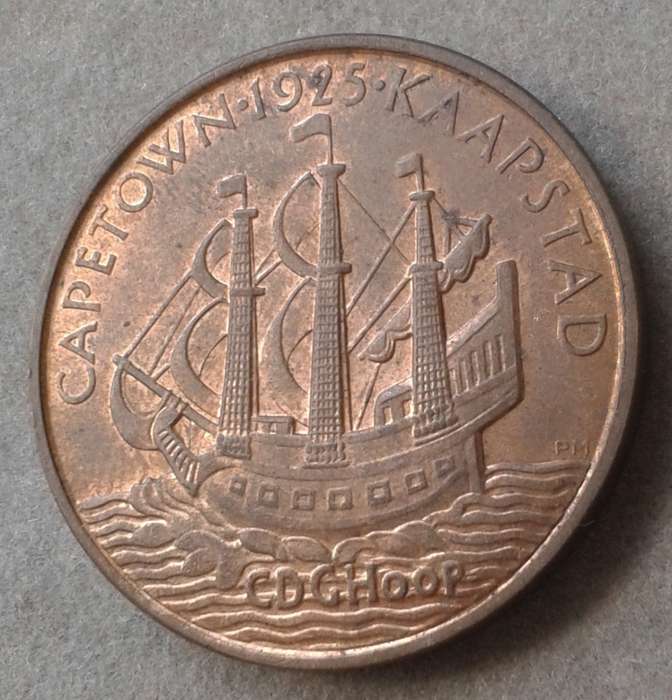 1925 Prince Edward visit to Cape Town uncirculated medal