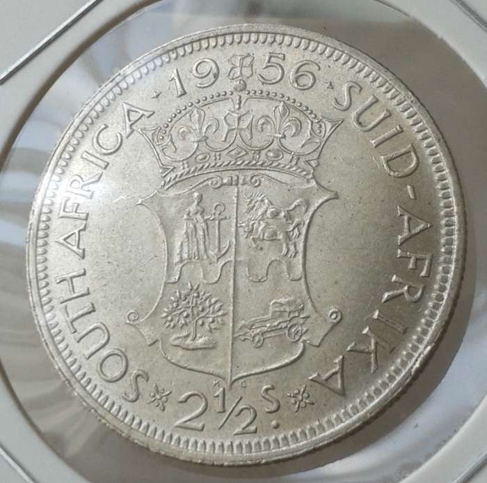 Nice 1956 union uncirculated silver 2 1/2 Shillings