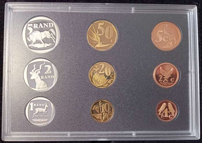 2001 Republic short proof set in box