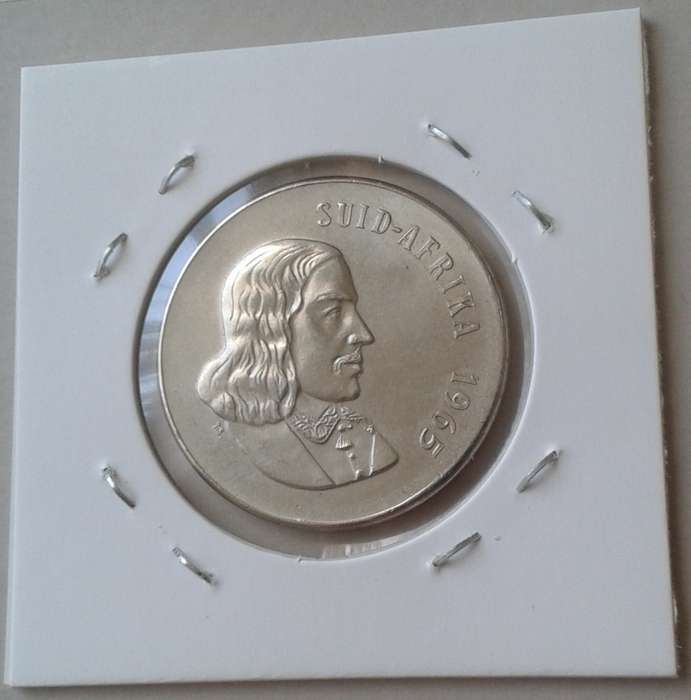 Nice 1965 Afrikaans 50c in proof.