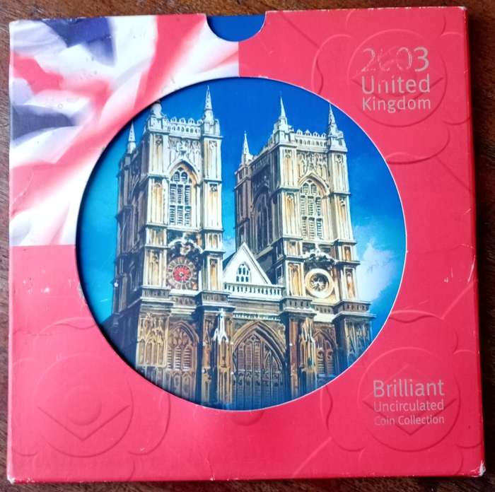 2003 Great Britain brilliant uncirculated 10 coin set in folder