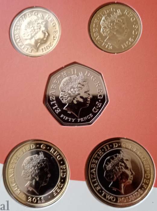 2011 Great Britain uncirculated commemorative 13 coin set in Royal Mint presentation pack