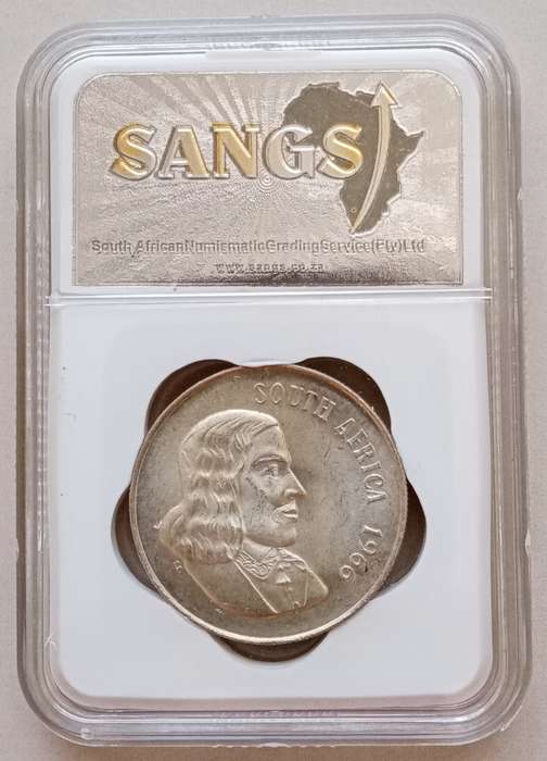 1966 Republic (English) silver R1 SANGS MS63