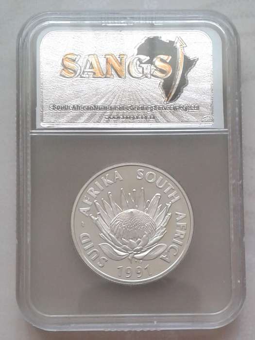 1991 Republic proof silver Nursing R1 SANGS PF65