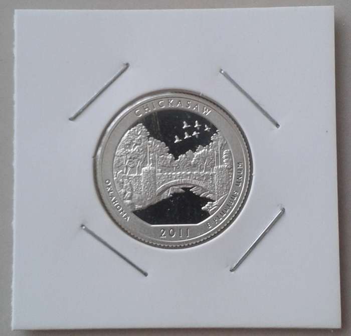 2011 S USA proof silver quarter (Oklahoma)