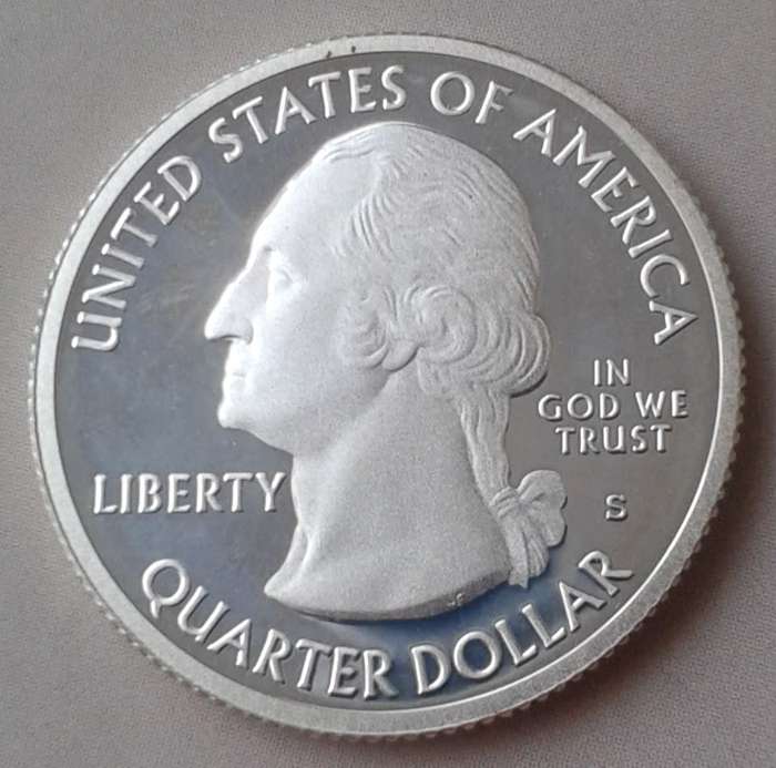 2012 S USA proof silver quarter (Alaska)