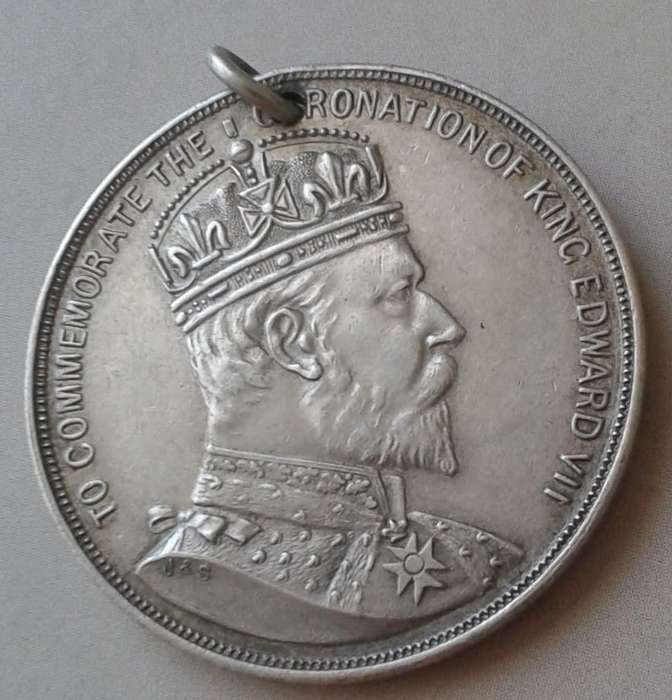 1902 Coronation of King Edward VII silver medal (Colony of Natal)