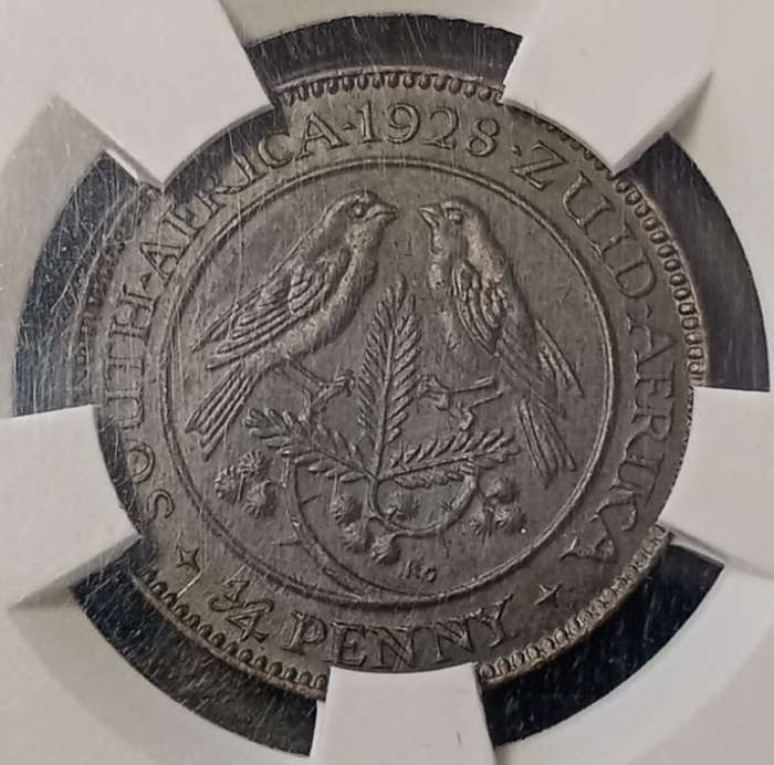 Scarcer 1928 Union 1/4 Penny SANGS MS63 BN (Broken Die)