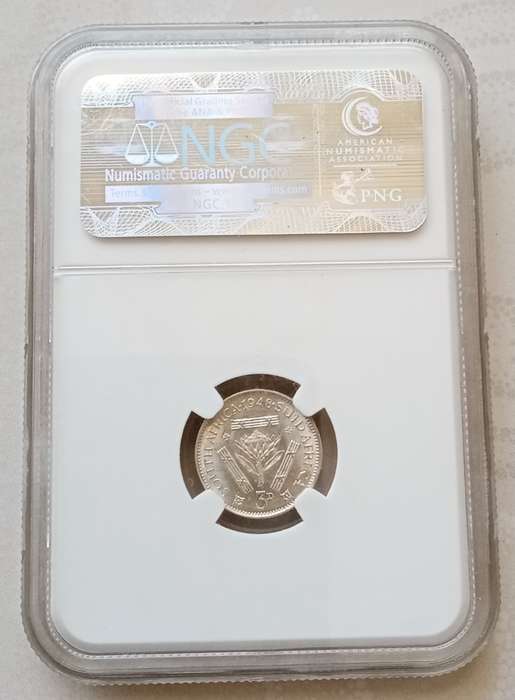 Lustrous 1948 union silver tickey NGC graded MS63 (Mint State)