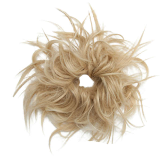 Tousled Messy Hair Chignon Scrunchie Hair Bun