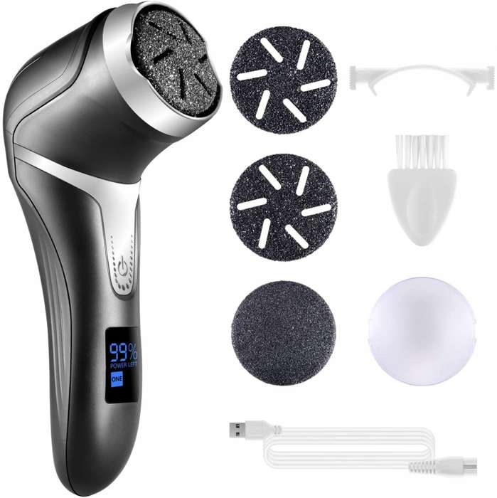 Electric Callus Dead Hard Skin Pedicure Rechargeable Remover for Feet