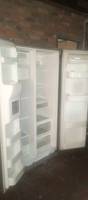LG double door fridge with ice maker, crusher and water dispenser