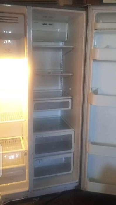 LG double door fridge with ice maker, crusher and water dispenser