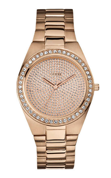 *Brand New* GUESS Women's  Rose Gold with Swarovski Dial Watch**MAGNIFICENT**