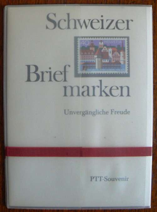Switzerland 1973-1984 PTT Souvenir German booklet villages and folk customs with 21 MNH stamps