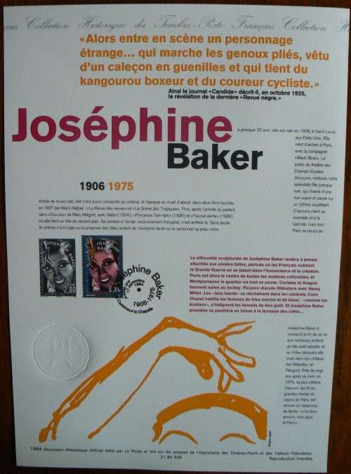 France 1994 Official La Poste set of 6 first day documents famous people + postcards + booklet