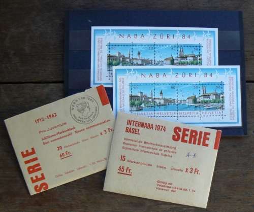 Switzerland lot of 7 minisheets