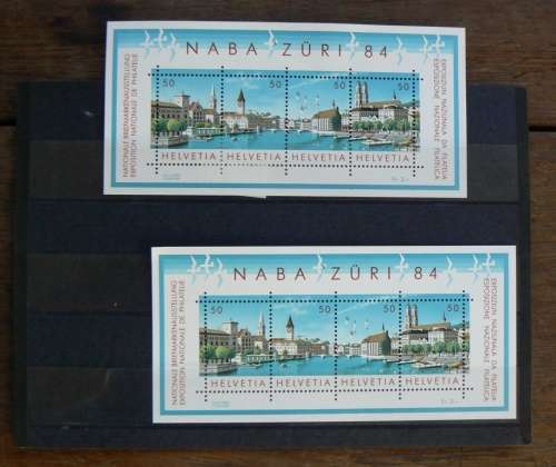 Switzerland lot of 7 minisheets