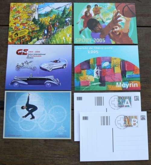 Switzerland 2005 near-complete lot of officially cancelled stamps & FDCs - CV$500+