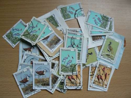 1976 Botswana birds used - 50 stamps CV$48+