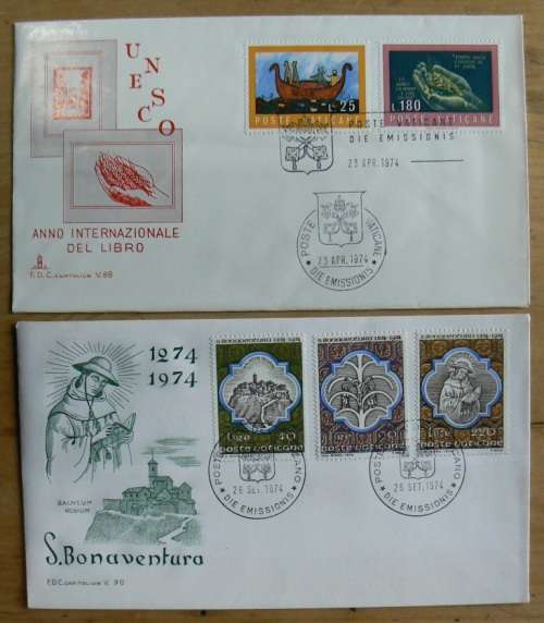1974 Vatican lot of 11 FDCs `CAPITOLIUM`