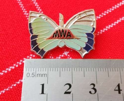 Vintage South African Moths Women`s Association (MWA) enamel badge