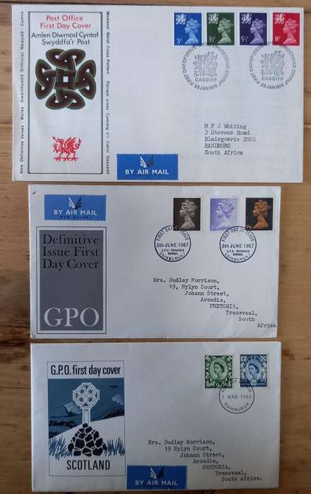 Great Britain lot of 32 FDCs - mostly 1960s