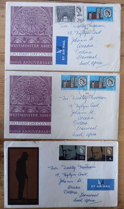 Great Britain lot of 32 FDCs - mostly 1960s