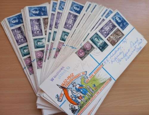 1952 SWA Van Riebeeck registered illustrated cover to SA - more than one available