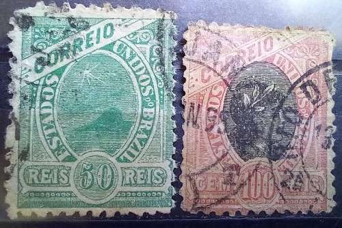 Brazil 1894 to 1905 Bay of Rio de Janeiro 11 used 10 to 1000 Reis