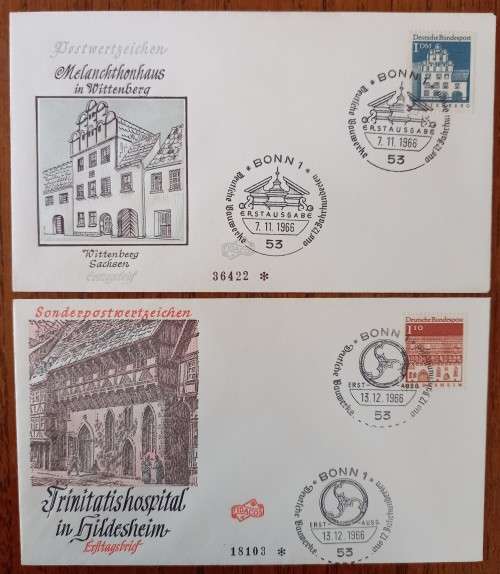 Germany Berlin 1966 and 1967 lot of 14 FDCs