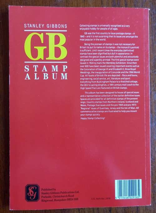Stanley Gibbons Great Britain Stamp Album, new with mounting areas - unused