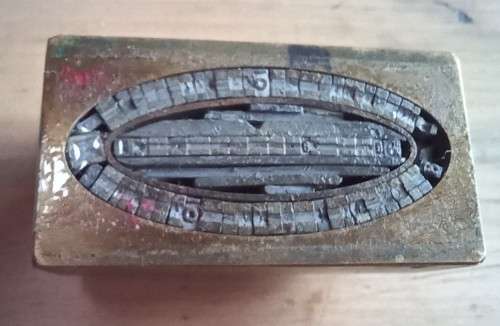 Vintage unused brass official stamp made for Lamberts Bay Village Management Board / Dorpsbestuur